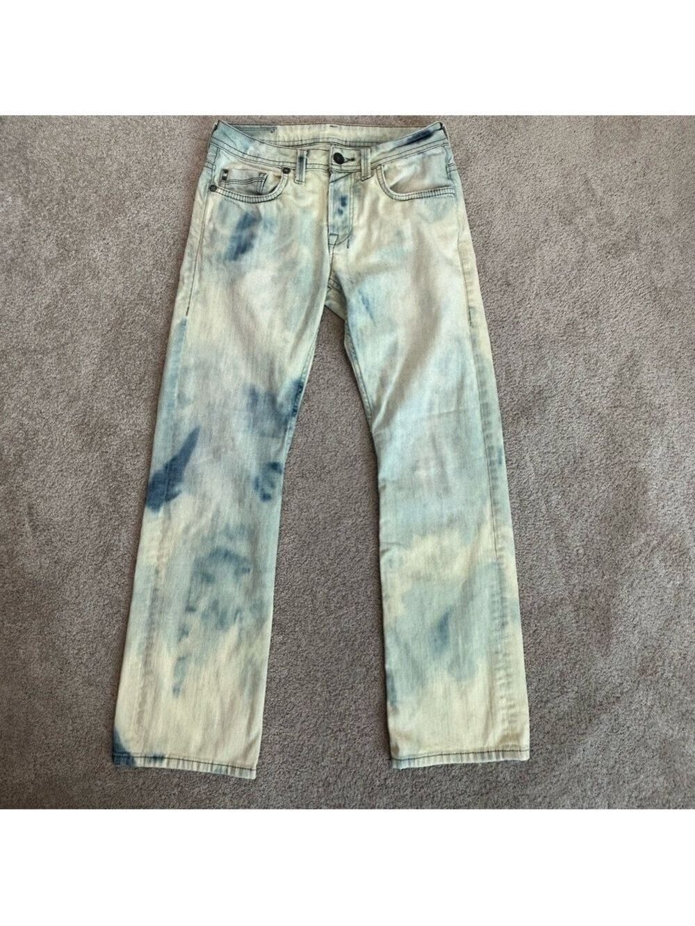 Buffalo David Bitton travis jeans acid wash stone wash